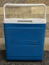 Coleman Party Stacker Cooler Blue 20 Can Ice Chest 6224 Flip Top w/ Handle - £31.41 GBP