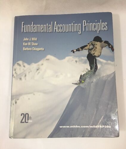 Fundamental Accounting Principles 20th Edition Hardcover (Textbook Only) - $22.00
