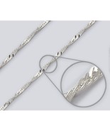 Wave Chain Bracelet / Sm. Anklet - 2.4mm*, 7 inch*, Sterling Silver (Ita... - £9.69 GBP