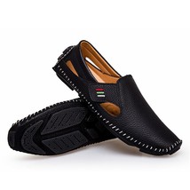 LIN KING Plus Size Spring Autumn Men Loafers Moccasins Slip On Flat Casual Shoes - £37.82 GBP