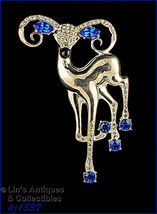 Signed Eisenberg Ice Large Reindeer Pin (#J1337) - £135.89 GBP