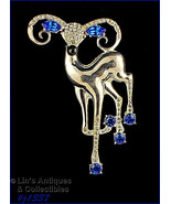 Signed Eisenberg Ice Large Reindeer Pin (#J1337) - $3,236.71 MXN