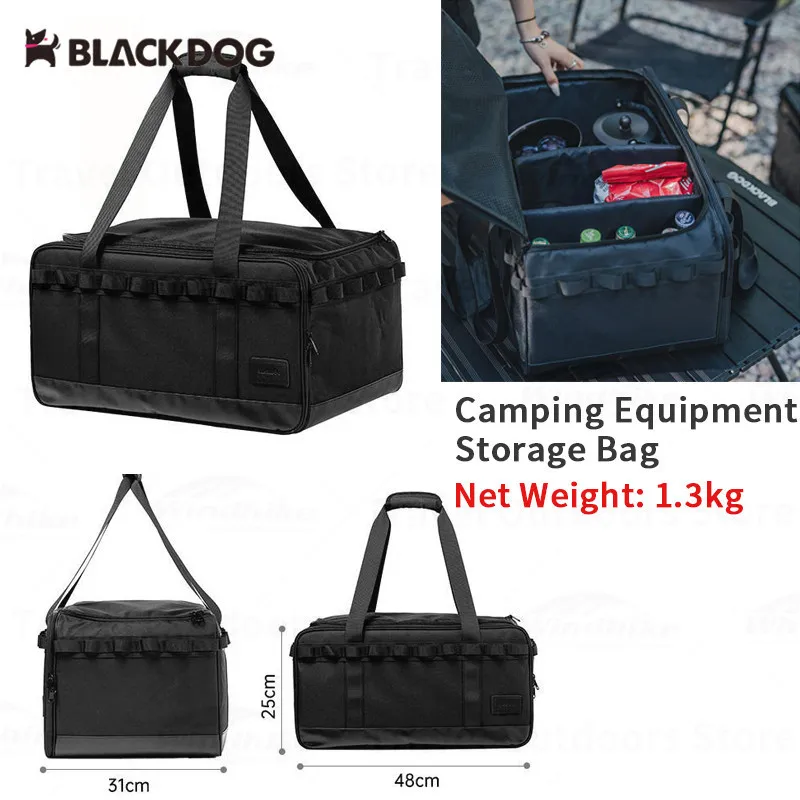 Naturehike BLACKDOG Camping Equipment Storage Bag 300D Oxford Cloth Large Space - £81.72 GBP