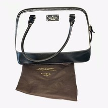 Kate Spade Cream Black Berkeley Lane Rachelle Shoulder Satchel Leather Bag - £36.91 GBP