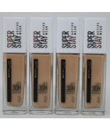 Maybelline Super Stay Active Wear 30 Hour Foundation 115 Ivory Lot of 4 NEW - £22.50 GBP
