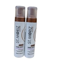 Lot Of 2 St Moriz Advanced Tanning Mousse DARK Hyaluronic Acid Color Correcting  - £24.13 GBP