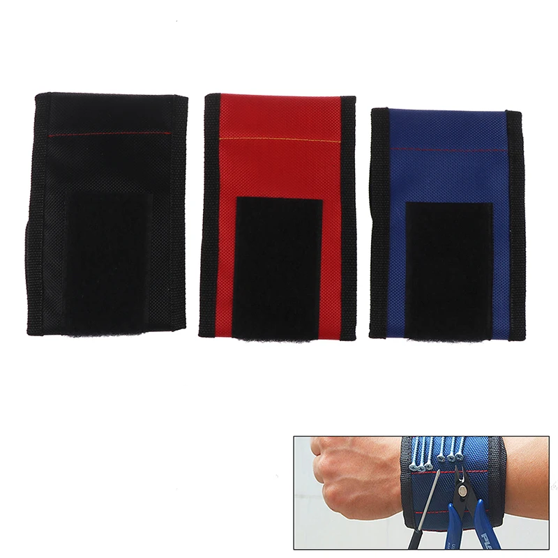 Play Magnetic Wristband Hand Wraps Tool Bag Electrician Wrist Screws Holder Brac - £23.32 GBP