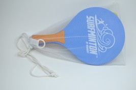 VIAHART Surfminton Classic Beach Tennis Wooden Paddle Game Set EUC - £19.59 GBP