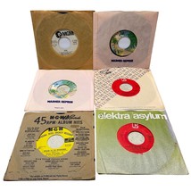 Hank Williams Jr 45 Record Lot of 6 Outlaw Country All My Rowdy Friends - $19.97