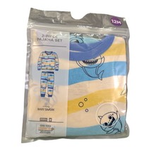 Baby Shark Toddler Unisex 2 Pc Long Sleeve Snug Fit Pajama Set Blue Size... - £14.00 GBP
