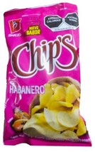Barcel Chips Habanero 50g Box with 5 bags papas snack Mexican Chips - $16.78