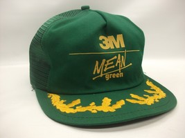 3M Mean Green Hat Broken Bill VTG K Brand Scrambled Eggs Snapback Trucker Cap - £15.79 GBP