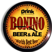 BONINO BEER and ALE BREWERY CERVEZA WALL CLOCK - $29.99