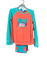 Secret Treasures Girl&#39;s 2 Piece Long Sleeve Pajama Set, Coral-Blue, L 10/12 - €10,14 EUR