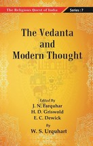 The Religious Quest of India : The Vedanta and Modern Thought Volume Series : 7 - £19.67 GBP