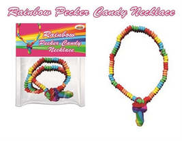 Rainbow Pecker Candy Necklace - £21.49 GBP