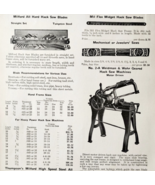 1922 Saw Blades And Machines Advertisement NT Bushnell Tool Catalogue DWF20 - $460.08 MXN