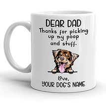 Personalized Red Tri Australian Shepherd Coffee Mug, Custom Dog Name, Customized - £11.76 GBP