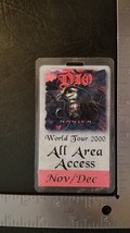 DIO RONNIE JAMES  VINTAGE WORLD TOUR NOV DEC 2000 LAMINATE ALL AREA ACCE... - $67.00