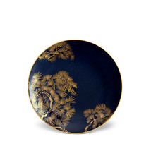 L&#39;OBJET Zen Bonsai Set of 4 Dessert Plates Porcelain 24K Gold Accents - ZN420 - £213.62 GBP