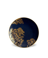 L&#39;OBJET Zen Bonsai Set of 4 Dessert Plates Porcelain 24K Gold Accents - ... - £213.60 GBP