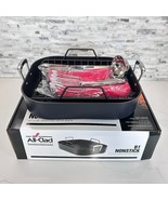 All-clad B1 NS Roaster w/ Rack,13&quot;x16&quot;  All-clad Mitts, Turkey Forks - $127.86 CAD