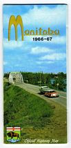 1966-67 Official Province of Manitoba Highway Map - $11.88