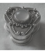 Greenish agate mini silver box - $67.91 CAD