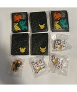 Mixed Lot Of 5 packs of Pokemon Deck Card Sleeve 4 Pack Play Dice&amp; 1 Rul... - £14.70 GBP