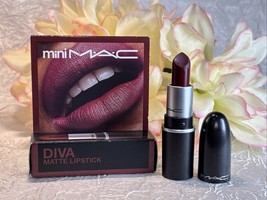 MAC MATTE LIPSTICK - 603 DIVA - MINI TRAVEL SIZE NEW IN BOX Free Shipping - $12.82