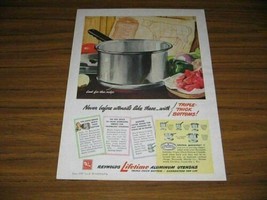 1947 Print Ad Reynolds Lifetime Aluminum Utensils Pots &amp; Pans - £7.38 GBP