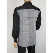 Men's MONTIQUE 2 PC Set Walking Leisure Suit 2390 Black White Hounds tooth image 5