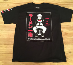 Naruto Shippuden Ichiraku Ramen Shop T Shirt Altered Sleeves Ripple Junction L - £22.80 GBP