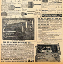 1969 Paint Brushes &amp; Tool Sets 1901 Repro Advertisement Sears Hardware D... - $28.07 CAD