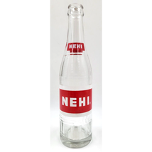 Vintage NEHI Clear Soda Bottle 10 Fl Oz - Royal Crown Bottling Perfect C... - £11.79 GBP