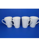 Mikasa Swirl Bone China Coffee Cup Mug 4.5&quot; Bundle of 4 Excellent condition - £22.07 GBP