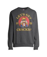 Holiday Time Nutcracker Lets Get Cracking Mens Graphic Sweatshirt Grey 2... - $40.27 CAD