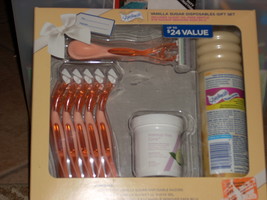women&#39;s razor kit vanilla sugar disposable gift set new - $18.00
