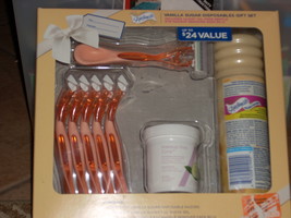 women&#39;s razor kit vanilla sugar disposable gift set new - £14.47 GBP