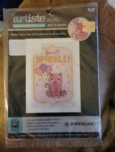 Zweigart Artiste Mini Counted Cross Stitch Kit #1389691 Born To Sparkle 5x7 - £4.75 GBP