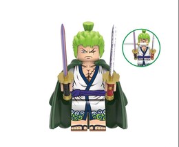 Building Block Roronoa Zoro One Piece Cartoon TV Show Anime Minifigure US Toy Mi - £5.93 GBP