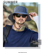 New Style Fisherman Hat Unisex Breathable Mesh Holes for Outdoor Summer ... - £23.56 GBP