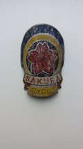 SAKURA CYCLE Japan Head Badge Emblem Vintage Bicycle NOS Free shipping - £20.10 GBP