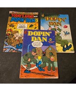 Lot of 3 Underground Comic Book Dopin&#39; Dan Today&#39;s Army Last Gasp 70s - $39.32 CAD