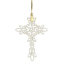 Lenox 2018 Snow Fantasies Cross Ornament  Annual Christmas Porcelain RARE NEW - £47.81 GBP