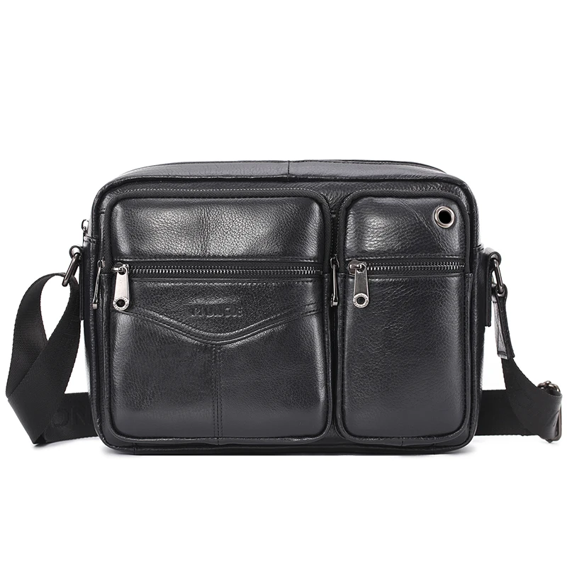 New Men Genuine Leather Shoulder Bag Casual Leather Men&#39;s Pad Messenger ... - $93.19