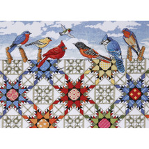 Design Works Counted Cross Stitch Kit 12&quot;X16&quot;-Feathered Stars (14 Count) - £22.59 GBP