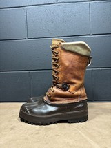 VTG Lacrosse 12” Brown Leather Mountaineering Winter Boots Mens Sz 9 Mad... - £39.28 GBP