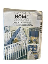 McCalls Sewing Pattern 4328 Nursery Baby Bedding Curtains Home Decor - $9.74