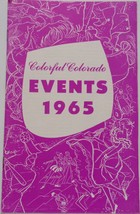 Vintage Colorful Colorado Events 1965 Booklet - £3.12 GBP
